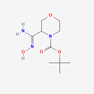 tert-butyl-3-(N'-hydroxycarbamimidoyl)morpholine-4-carboxylate
