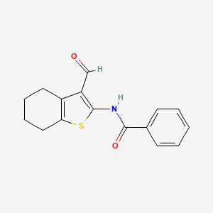 N-(3-formyl-4,5,6,7-tetrahydro-1-benzothiophen-2-yl)benzamide