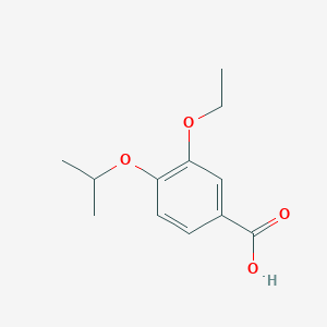 molecular formula C12H16O4 B3143254 3-Ethoxy-4-isopropoxybenzoic acid CAS No. 52009-54-8