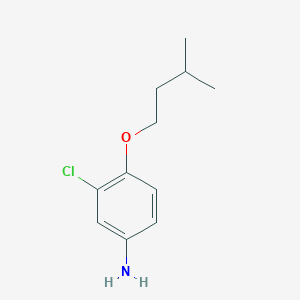 molecular formula C11H16ClNO B3143311 3-Chloro-4-(isopentyloxy)aniline CAS No. 5211-06-3