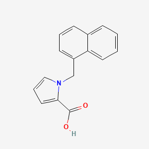 molecular formula C16H13NO2 B3143338 1-(naphthalen-1-ylmethyl)-1H-pyrrole-2-carboxylic acid CAS No. 52211-20-8