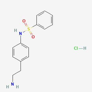 N-[4-(2-aminoethyl)phenyl]benzenesulfonamide hydrochloride
