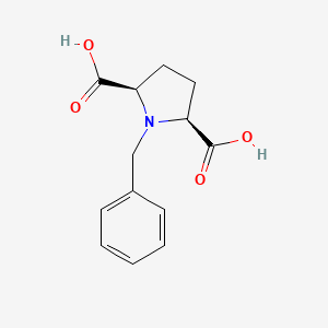 molecular formula C13H15NO4 B3143358 cis-1-Benzylpyrrolidine-2,5-dicarboxylic acid CAS No. 52321-07-0