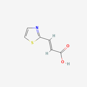molecular formula C6H5NO2S B3143397 (2E)-3-(1,3-thiazol-2-yl)prop-2-enoic acid CAS No. 52396-77-7