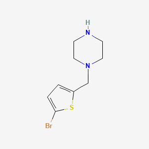 molecular formula C9H13BrN2S B3143412 1-[(5-Bromothiophen-2-yl)methyl]piperazine CAS No. 523981-55-7