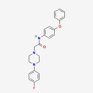 molecular formula C24H24FN3O2 B3143420 2-[4-(4-fluorophenyl)piperazin-1-yl]-N-(4-phenoxyphenyl)acetamide CAS No. 524063-21-6