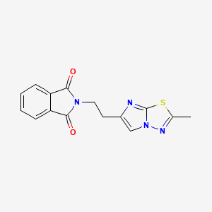 2-[2-(2-Methylimidazo[2,1-b][1,3,4]thiadiazol-6-yl)ethyl]isoindole-1,3-dione