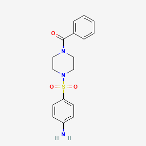 [4-(4-Aminophenyl)sulfonylpiperazin-1-yl]-phenylmethanone