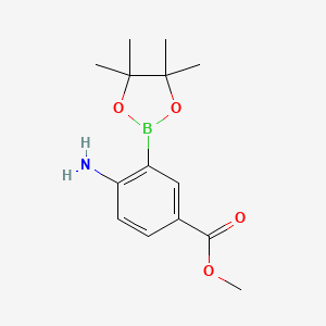 Methyl 4-amino-3-(4,4,5,5-tetramethyl-1,3,2-dioxaborolan-2-yl)benzoate