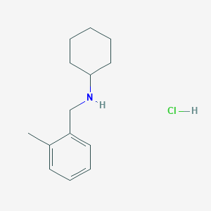 molecular formula C14H22ClN B3143456 N-(2-methylbenzyl)cyclohexanamine hydrochloride CAS No. 52505-05-2