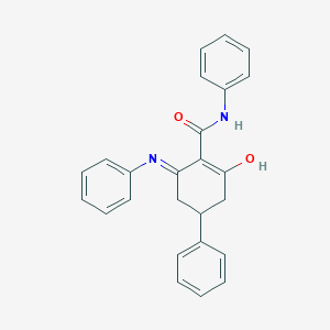 6-oxo-N,4-diphenyl-2-(phenylamino)cyclohex-1-ene-1-carboxamide