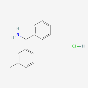 molecular formula C14H16ClN B3143502 1-(3-Methylphenyl)-1-phenylmethanamine hydrochloride CAS No. 5267-48-1