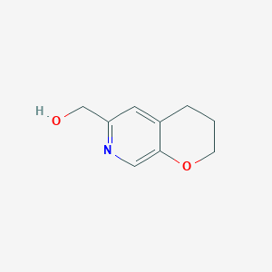 molecular formula C9H11NO2 B3143532 3,4-dihydro-2H-pyrano[2,3-c]pyridin-6-ylmethanol CAS No. 527681-60-3