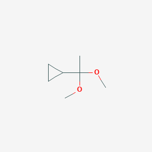 molecular formula C7H14O2 B3143549 (1,1-Dimethoxyethyl)cyclopropane CAS No. 52829-97-7