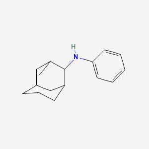 molecular formula C16H21N B3143567 N-phenyladamantan-2-amine CAS No. 52917-67-6