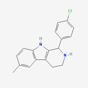 1-(4-Chlorophenyl)-6-methyl-2,3,4,9-tetrahydro-1H-beta-carboline