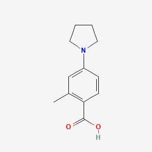 molecular formula C12H15NO2 B3143587 2-Methyl-4-(1-pyrrolidinyl)benzoic acid CAS No. 530092-32-1