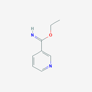 molecular formula C8H10N2O B3143650 ethyl nicotinimidate CAS No. 53292-65-2
