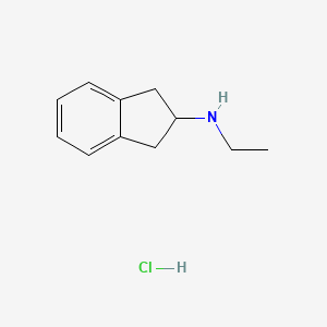 molecular formula C11H16ClN B3143724 N-ethyl-2,3-dihydro-1H-inden-2-amine hydrochloride CAS No. 53545-51-0