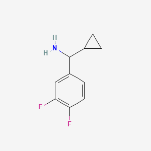 molecular formula C10H11F2N B3143737 Cyclopropyl(3,4-difluorophenyl)methanamine CAS No. 535925-85-0