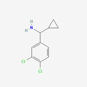 molecular formula C10H11Cl2N B3143759 Cyclopropyl(3,4-dichlorophenyl)methanamine CAS No. 535926-61-5