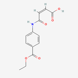 molecular formula C13H13NO5 B3143772 N-(4-Ethoxycarbonylphenyl)maleamic acid CAS No. 53616-17-4