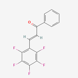 molecular formula C15H7F5O B3143979 2,3,4,5,6-Pentafluorochalcone CAS No. 54081-32-2