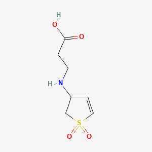 3-(1,1-Dioxo-2,3-dihydro-1H-1lambda*6*-thiophen-3-ylamino)-propionic acid