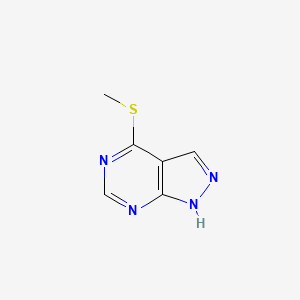 molecular formula C6H6N4S B3144020 4-(Methylthio)-1H-pyrazolo[3,4-d]pyrimidine CAS No. 5418-10-0