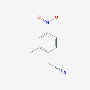 molecular formula C9H8N2O2 B3144062 2-(2-Methyl-4-nitrophenyl)acetonitrile CAS No. 543683-45-0
