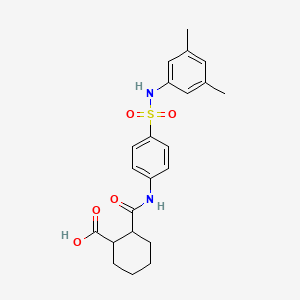 2-({4-[(3,5-Dimethylanilino)sulfonyl]anilino}carbonyl)cyclohexanecarboxylic acid