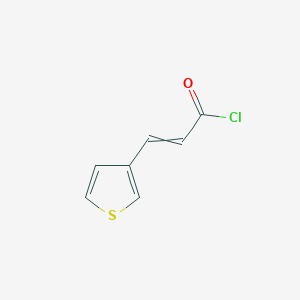molecular formula C7H5ClOS B3144148 3-(Thiophen-3-yl)prop-2-enoyl chloride CAS No. 54449-42-2