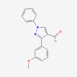 3-(3-Methoxyphenyl)-1-phenyl-1H-pyrazole-4-carbaldehyde