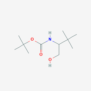 molecular formula C11H23NO3 B3144161 tert-Butyl (1-hydroxy-3,3-dimethylbutan-2-yl)carbamate CAS No. 545433-63-4