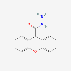 molecular formula C14H12N2O2 B3144263 9H-xanthene-9-carbohydrazide CAS No. 5484-20-8
