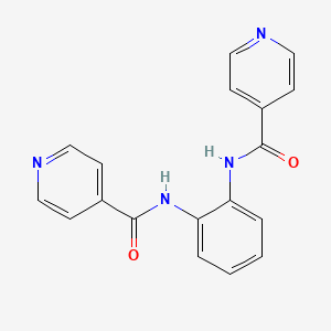 molecular formula C18H14N4O2 B3144272 N,N'-(1,2-Phenylene)diisonicotinamide CAS No. 548480-36-0