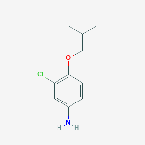 molecular formula C10H14ClNO B3144295 3-Chloro-4-(2-methylpropoxy)aniline CAS No. 5493-76-5