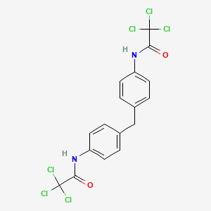molecular formula C17H12Cl6N2O2 B3144341 N,N'-(4,4'-methylenebis(4,1-phenylene))bis(2,2,2-trichloroacetamide) CAS No. 550299-55-3