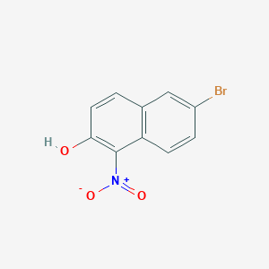 molecular formula C10H6BrNO3 B3144359 6-Bromo-1-nitronaphthalen-2-ol CAS No. 550998-19-1
