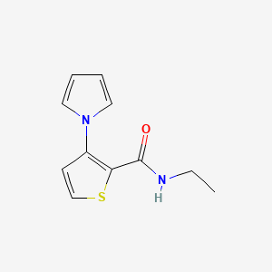 molecular formula C11H12N2OS B3144403 N-ethyl-3-(1H-pyrrol-1-yl)-2-thiophenecarboxamide CAS No. 551920-77-5