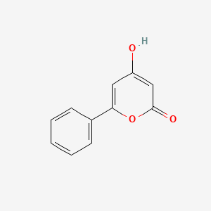 molecular formula C11H8O3 B3144502 4-HYDROXY-6-PHENYL-PYRAN-2-ONE CAS No. 5526-38-5
