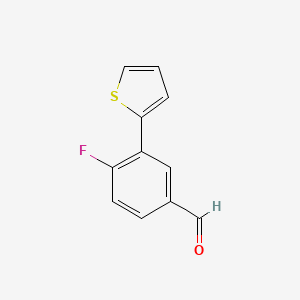 4-Fluoro-3-(thiophen-2-yl)benzaldehyde