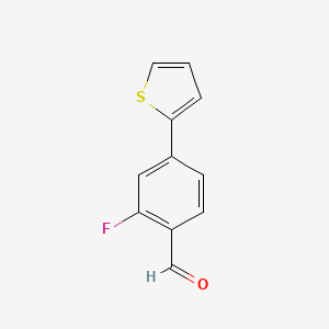 2-Fluoro-4-(thiophen-2-yl)benzaldehyde