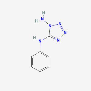 molecular formula C7H8N6 B3144541 N~5~-phenyl-1H-tetrazole-1,5-diamine CAS No. 5533-44-8