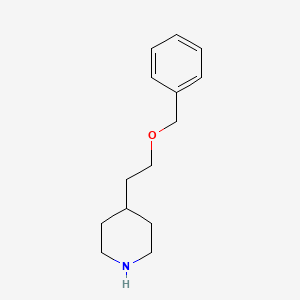 molecular formula C14H21NO B3144550 4-[2-(Benzyloxy)ethyl]piperidine CAS No. 553631-53-1