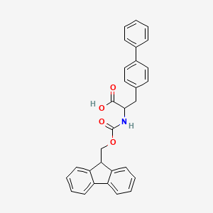 molecular formula C30H25NO4 B3144556 2-((((9H-fluoren-9-yl)methoxy)carbonyl)amino)-3-([1,1-biphenyl]-4-yl)propanoic acid CAS No. 553643-52-0