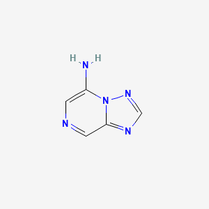 molecular formula C5H5N5 B3144563 [1,2,4]Triazolo[1,5-a]pyrazin-5-amine CAS No. 55366-15-9