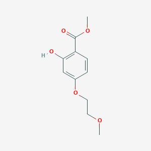molecular formula C11H14O5 B3144567 Methyl 2-hydroxy-4-(2-methoxyethoxy)benzoate CAS No. 553672-08-5