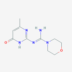 N-(4-methyl-6-oxo-1,6-dihydropyrimidin-2-yl)morpholine-4-carboximidamide
