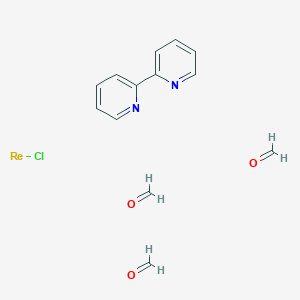 molecular formula C13H14ClN2O3Re B3144657 Chlorotricarbonyl(2,2'-bipyridine)rhenium(I) CAS No. 55658-96-3